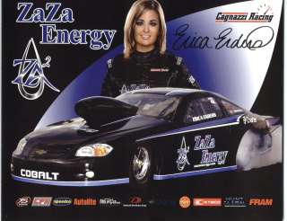 2011 ERICA ENDERS ZA ZA ENERGY CAGNAZZI RACING POSTCARD 1ST VERSION 