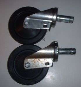 Swivel casters for NSF type shelving Metro shelf 5 inch; TWO casters 