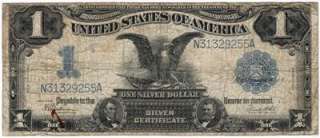 Series 1899 UNITED STATES Large Size BLACK EAGLE $1.00 Dollar SILVER 