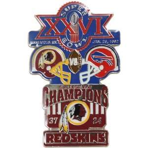   Washington Redskins Super Bowl XXVI Collectors Pin