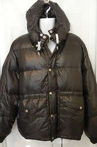   Lauren Classics Mens Black Down Puffer Hooded Ski Coat Jacket NEW L