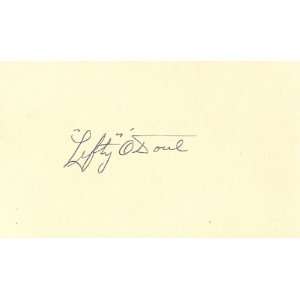   Autographed 3X5 Card (James Spence Authenticated)