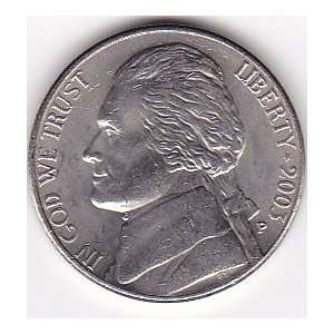  2003 P U.S. Jefferson Nickel Coin 