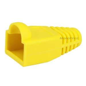  [50pcs] RJ 45 Color Coded Strain Relief Boots   Yellow 