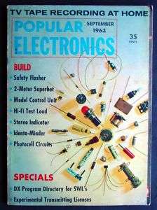 Popular Electronics Magazine   September 1963  