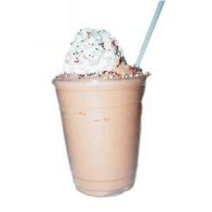 Peach Smoothie With Sprinkles 