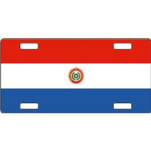 Paraguay Flag Vanity License Plate
