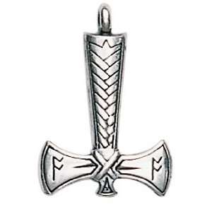 Pewter Trove of Valhalla Viking Axe for Achievement and Victory Charm 