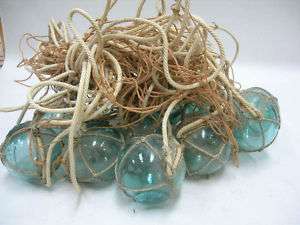 Glass Fishing Floats Bundle of 3 balls OLD Japanese  