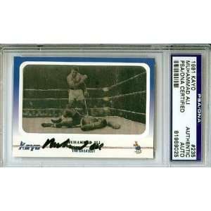  Muhammad Ali Autographed 1991 Kayo Card PSA/DNA Slabbed 