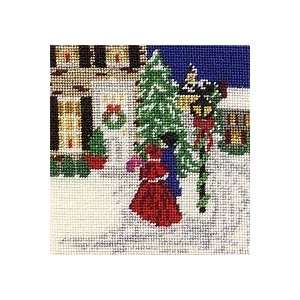    Christmas Visit Silk   Cross Stitch Kit Arts, Crafts & Sewing