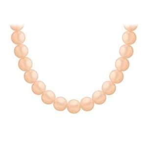  Freshwater Cultured Pearl Necklace  14K Yellow Gold 9 MM 