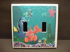 Finding Nemo #1 Light Switch Plate Cover Double V132  