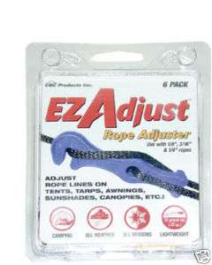 EZ ADJUST ROPE ADJUSTER for tarps. tent, and shades  