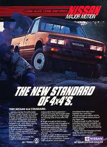 1985 Nissan 4x4 Truck Classic Advertisement Ad P67  