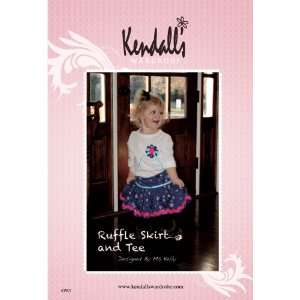   Ruffle Skirt and Tee Pattern Size 12 mo   6T Arts, Crafts & Sewing