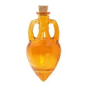  Amber Amphora Recycled Glass Decorative Bottle