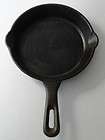 SMALL CAST IRON SKILLET, EVER READY CHROME COVERED CAKE SERVING PAN 