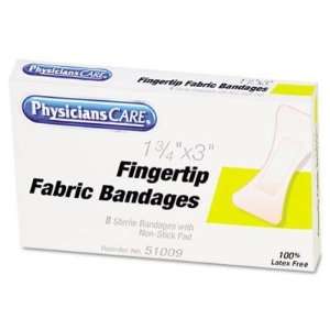  Acme United Large Fingertip Bandages,1 x 3, Eight per Box 
