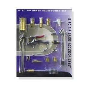  18 Pc Air Brass Accessories Set