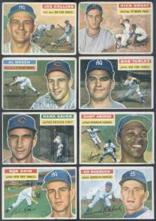 1956 Topps Baseball Complete SET Mantle Robinson Koufax Mays Aaron 