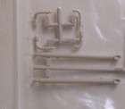 Pair Sidepipes ONLY AMT 125 Model Car Parts Plastic