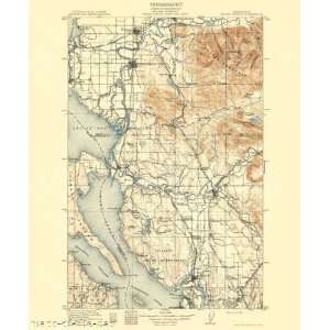  USGS TOPO MAP MOUNT VERNON QUAD WASHINGTON WA 1911