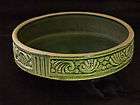 Beautiful Art Pottery Green Stoneware Plant Tray No.295