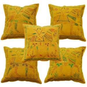  Home Furnishing Cotton Cushion Covers with Zari 