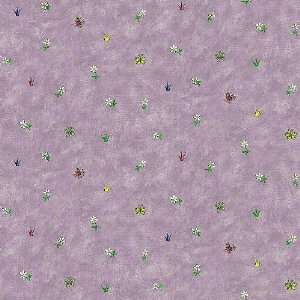 Small Daisy Mixed Toss Purple Wallpaper in Bright Ideas 