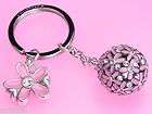 brighton key fob love daisy silver enamel special sale free