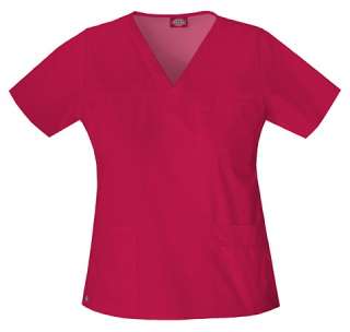 NWT Dickies 817455 YOUtility Junior Fit V Neck Scrub Top XS 3XL 