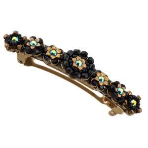 Victorian Style Michal Negrin Astonishing Hair Clip Adorned with Gold 