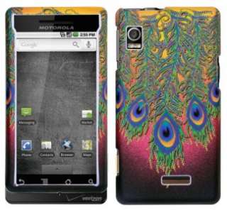Motorola A855 Droid Cellphone Hard Protector Case Cover   Peacock 
