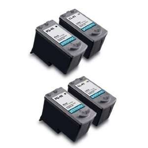  Canon CL 41 and PG 40 Remanufactured Ink Cartridges; Two 