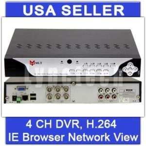 4CH DVR Security OUT/IN DOOR CCD Standalone CCTV System  