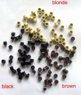 500 Hair Extension Micro Beads/Rings/links/tubes  