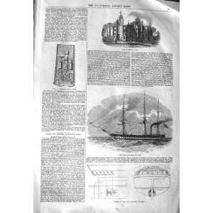  1843 VIEW HENDLIP HALL GREAT NORTHERN STEAMER SHIP