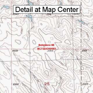   Map   Belvidere NE, South Dakota (Folded/Waterproof) Sports
