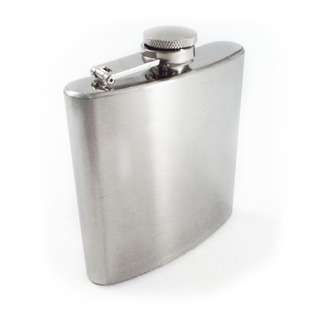Universal Outdoor 8 Oz. Chrome Stainless Steel Pocket Hip Flask 