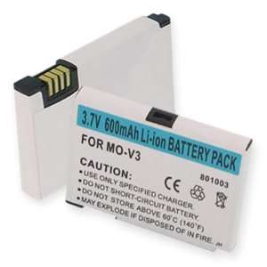   Battery For MOTOROLA RAZR V3   LI ION 600mAh RAZR V3 Electronics