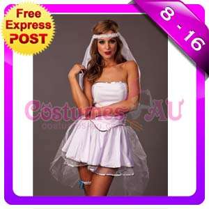 Wedding Bride To Be Hens Night Fancy Dress Party Costume  