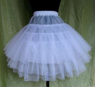 Bridal 3 Hoop Train Petticoat Crinoline Underskirt Slip  