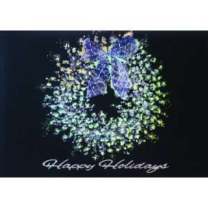  Sparkly Wreath Holiday Cards