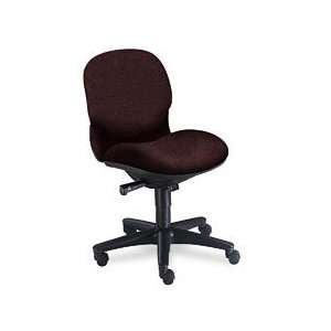   Mid Back Chair, 25 3/4x27 1/2x36 1/2, Burgundy/BK Frame Electronics