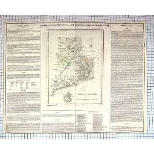 com Rhode Island Washington Bristol Newport Block Island Antique Map 