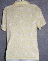   TOO CASUALS Petite Womens Yellow Golf Polo Shirt Size PS PL  