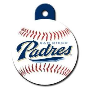   San Diego Padres Round Pet ID Tag with laser engraving