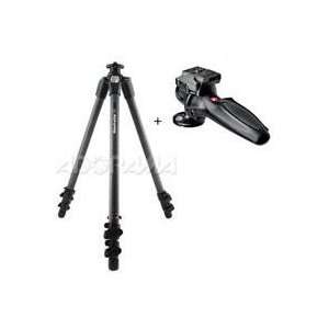  Manfrotto 055CX3 CF Tripod 3 Section with Manfrotto 327RC2 