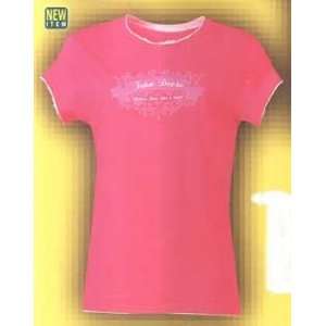    John Deere Ladies Ribbons and Paisley T Shirt